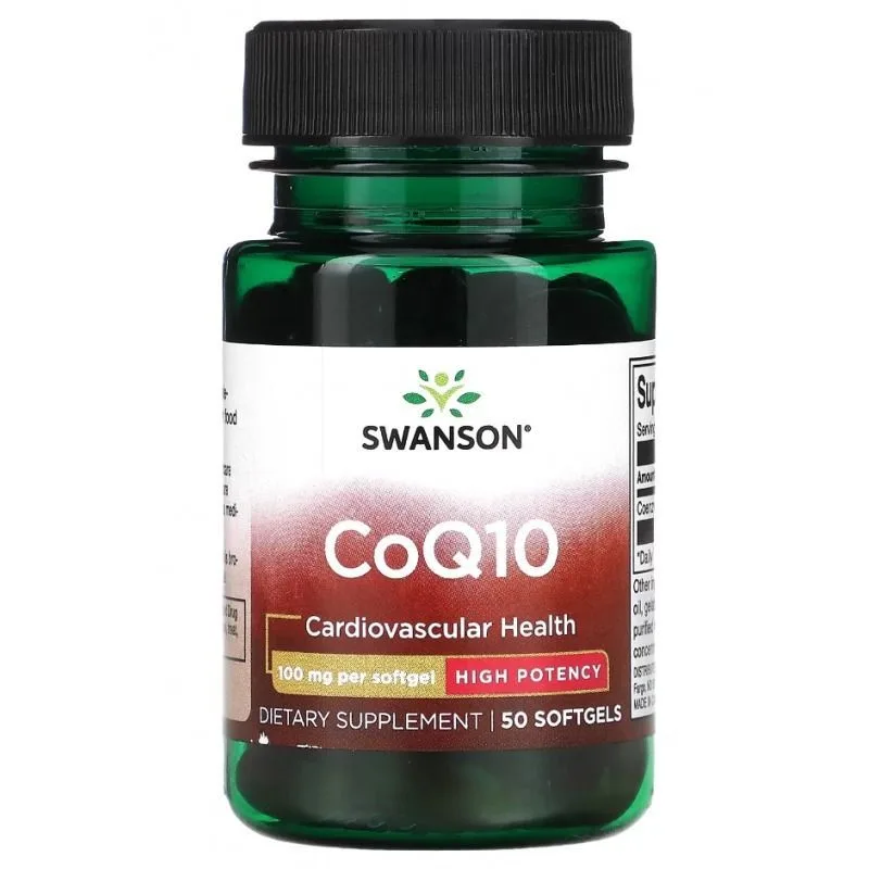 CoQ10, 100 mg - 50 pehmeää kapselia, Swanson