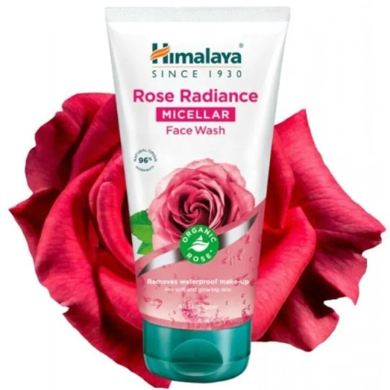 Misellikasvojen puhdistusgeeli “Rose Radiance”, 150 ml - HIMALAYA