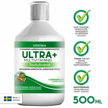 Ultra+ multivitamiinid 500ml  - VITATEKA