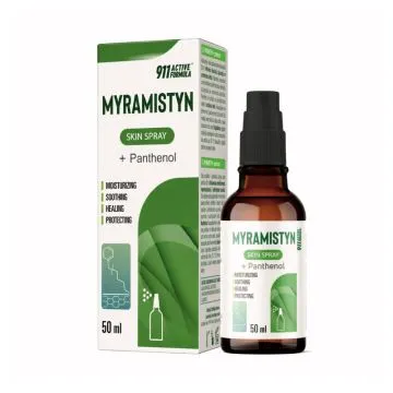 "911 ACTIVE FORMULA" MYRAMISTYN + PANTHENOL Skin Spray 50 ml