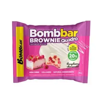 "BOMBBAR" Печенье глазированное "Брауни Малиновый чизкейк" 50 г