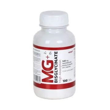 "HERBIN" Magneesiumbisglütsinaat tsingi ja vitamiiniga D3 kapslit N100 