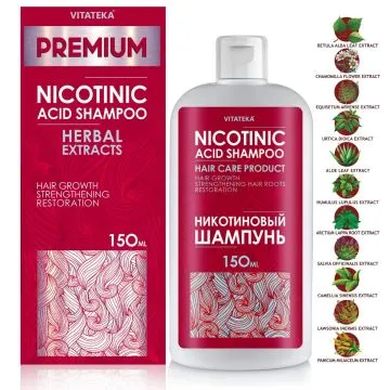 "VITATEKA" Nikotiinhappe šampoon 150 ml 