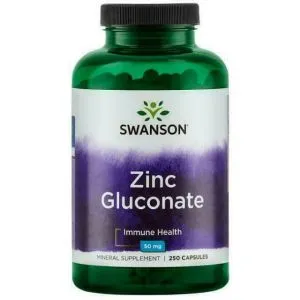 TSINKGLÜKONAAT KAPSLID N250 50MG SWANSON (Zinc Gluconate)