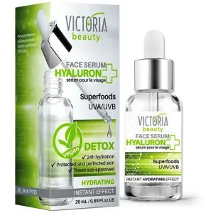 Сыворотка для лица с гиалуроновой кислотой, муцином улитки и фильтрами UVA/UVB 20 мл - Vicrotia Beautry