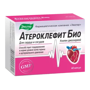 "EVALAR" TOIDULISAND ATHEROCLEFIT BIO, KAPSLID 60 TK.