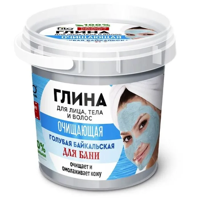 PHYTOCOSMETIC BAIKALI LIGHT BLUE CLAY, CLEANSING 155ML (Phytocosmetics)