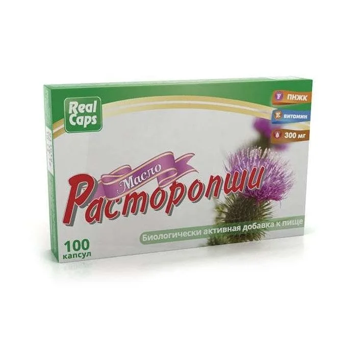 LABORATORY OIL CAPSULES 300MG N100 - REALCAPS (Rastoropsha)( расторопша)