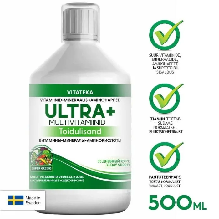 Ultra+ multivitamiinid 500ml  - VITATEKA