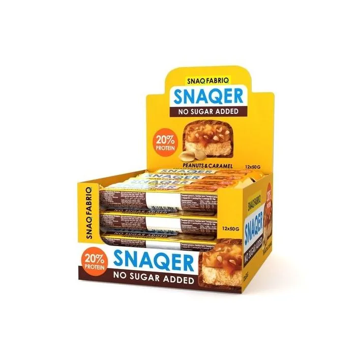 Glasuuritud batoon, maapähklid ja karamell, 50 g - Snaq Fabriaq Snaqer