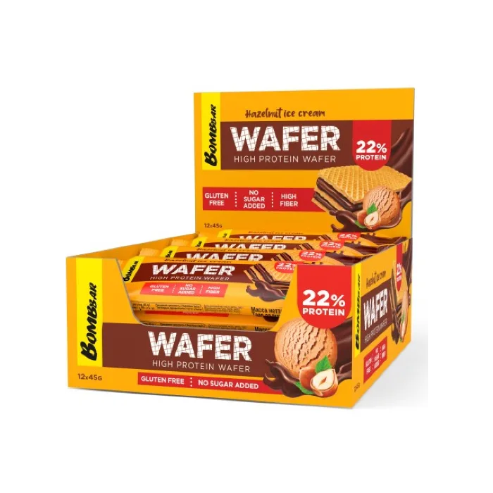Glazed Waffle Sticks Nut Ice Cream in Chocolate, 45 g – BOMBBAR