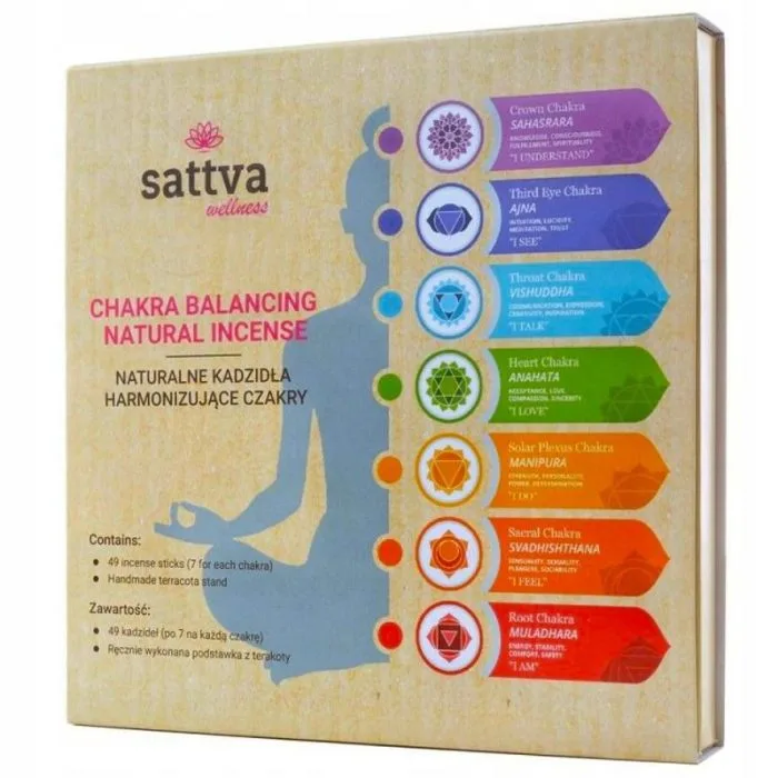Sattva incense chakra box 49 stick 