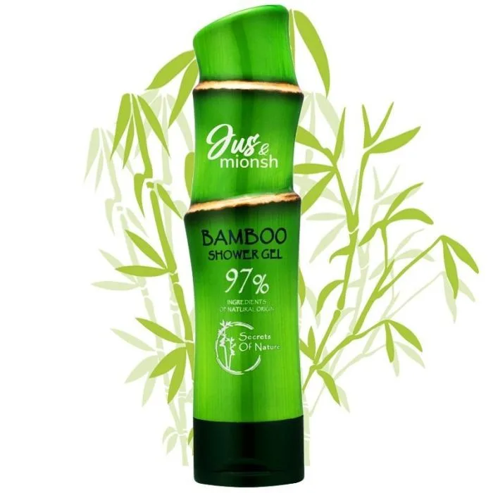 Bamboo shower gel with grapefruit oil and lime extract, nourishing and moisturizing, 200 ml
