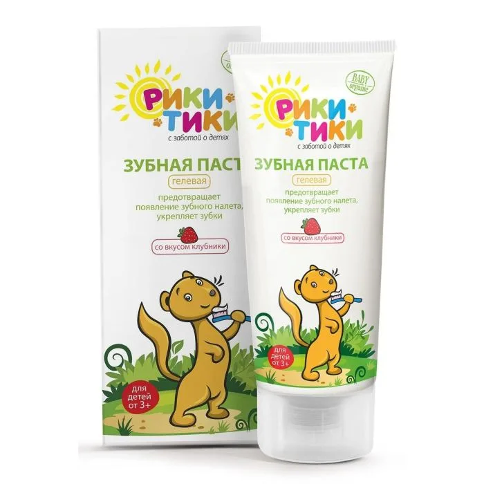 Riki tiki children's toothpaste with banana flavor 1+ 50 ml