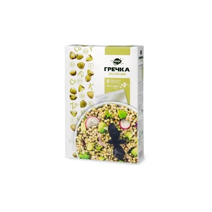 Green buckwheat groats in cooking bags 350 g