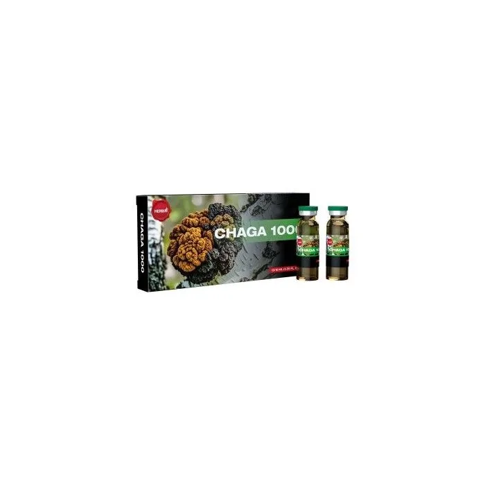 Chaga 1000, Extract 7:1, 10 x 10 ml - HERBIN