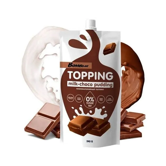 "Bombbar" Madala kalorsusega magus topping "Piimašokolaadi puding", 240 g