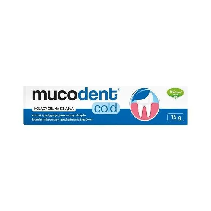 "HERBAPOL POZNAN" MUCODENT Cold geel, 15 g