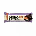 "CHIKALAB" CHIKA LAYERS batoon, glasuuritud krõbe küpsis topeltšokolaadiga, 60 g
