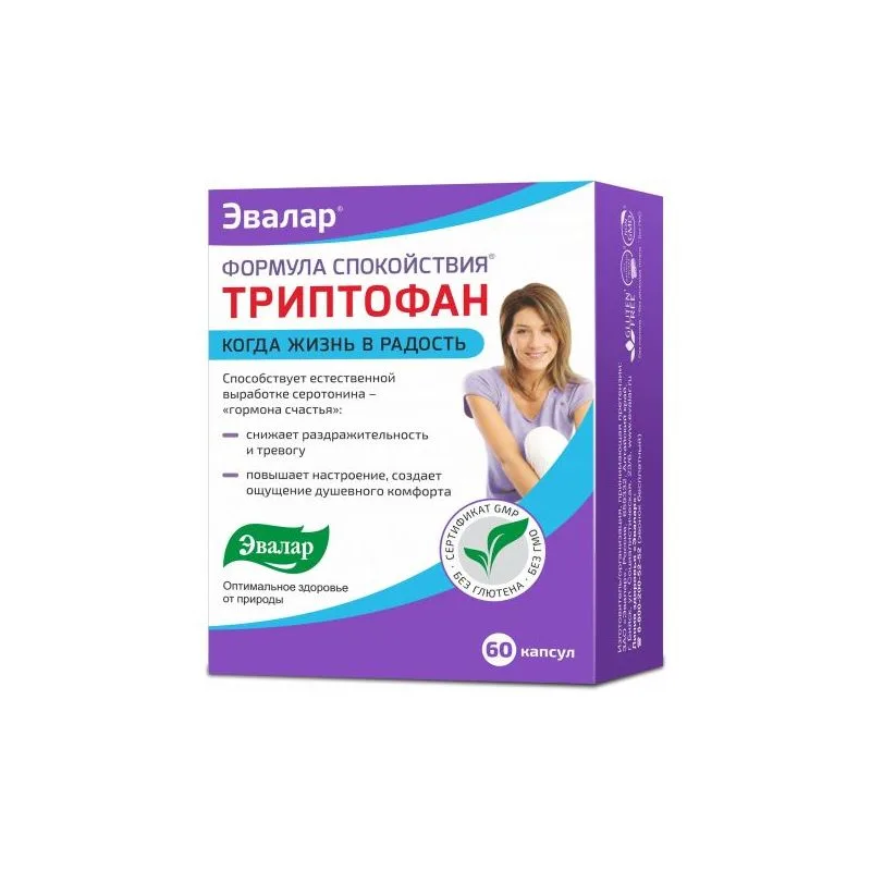 TRÜPTOFAAN  KAPLSID № 60 EVALAR 