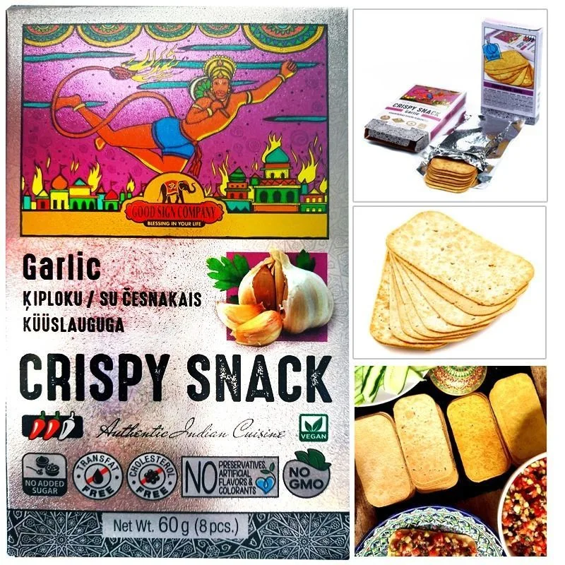 Nisuleivakesed "Crispy Snack" küüslauguga