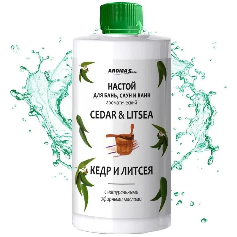 "AromaSaules" Aroomiteraapia saunale, saunadele ja vannitubadele "Seeder ja Litsea", 400 ml