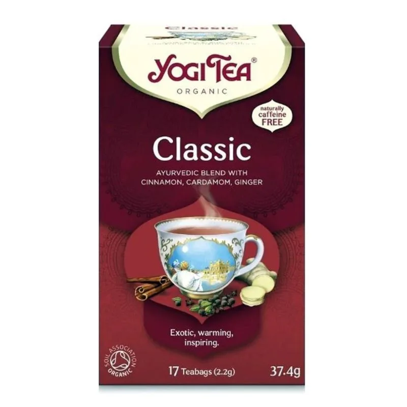 Klasikinis Yogi Tea arbatos gėrimas, 17×2,2 g, ekologiškas