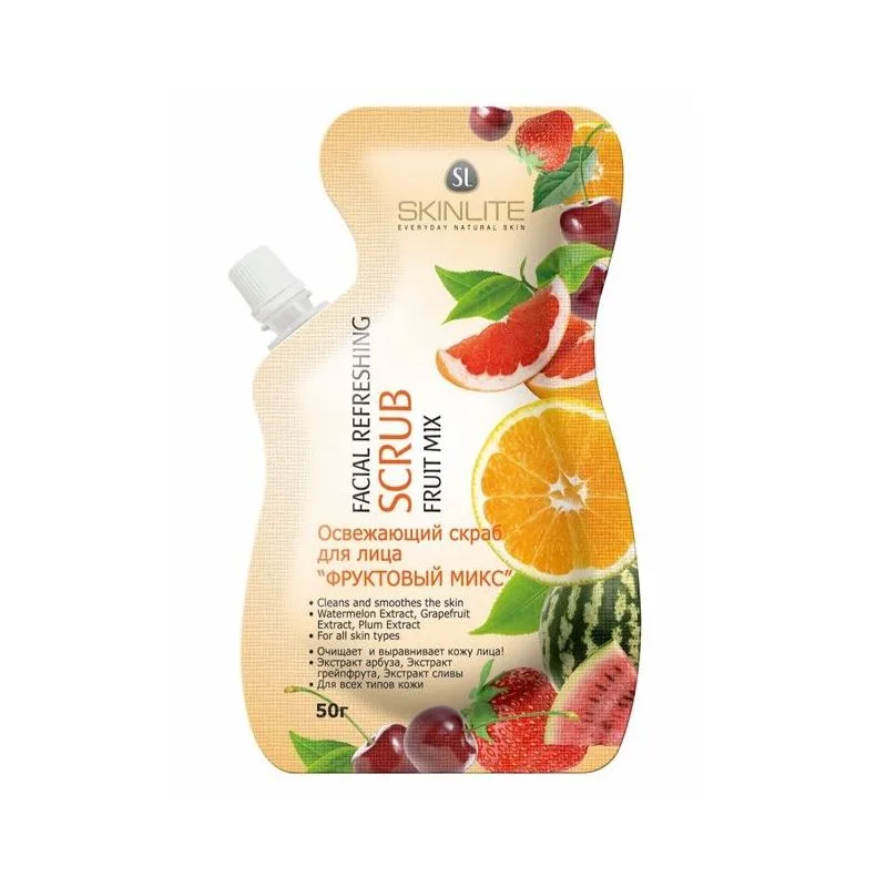 Facial Refreshing SCRUB "FRUIT MIX" SKINLITE SL-696