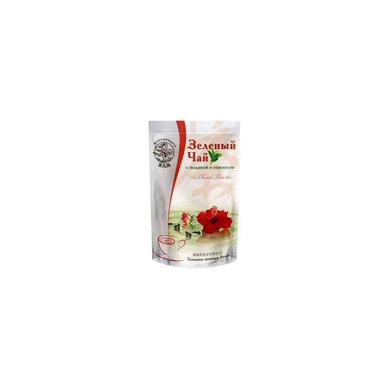 ROHELINE TEE NELGI JA HIBISKIGA 100G MUST DRAGON ( gvozdika + gibiskus )(гвоздика+гибискус)