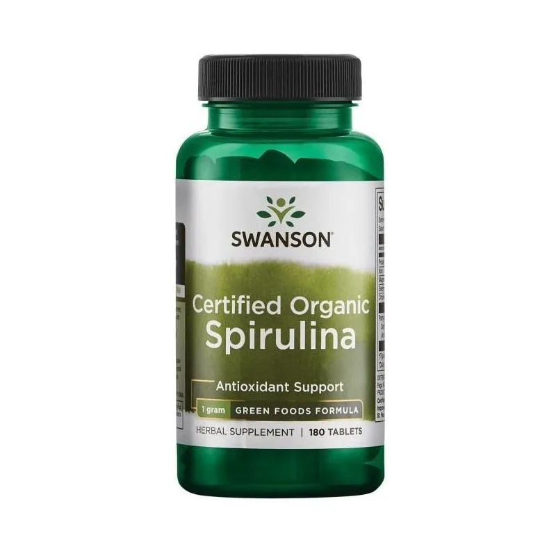 ORGAANILINE SPIRULINA TABLETID N180 - SWANSON 