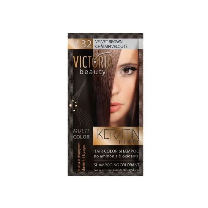 Shampoo hiusten värjäämiseen kastanja 40ml V32