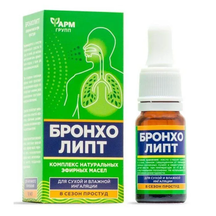BRONCHOLIPT eteeristen öljyjen kompleksi, 10 ml - FARMGRUPP