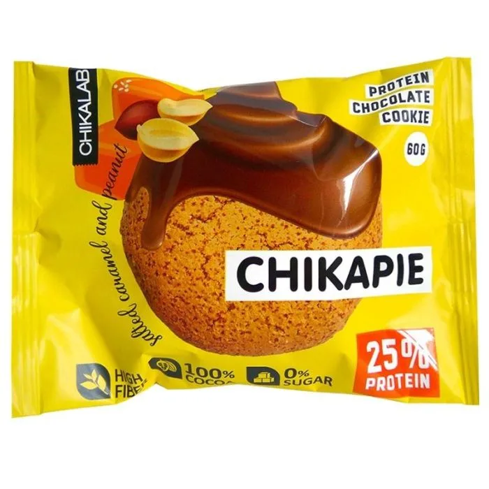 Kuorrutettu keksi maapähkinätäytteellä CHIKAPIE CHIKALAB, 60 g - Bombbar