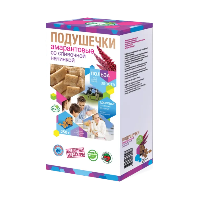 Amarandipadjakesed koore ja steviaga 250 g - Di&Di