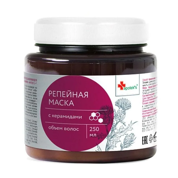 APOTEK'S TAKJAS KERAMIIDIDEGA VOLÜÜMI ANDEV JUUKSEMASK 250ML