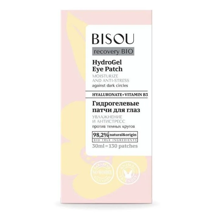 BISOU HÜDROGEELSED SILMAÜMBRUSPADJAKESED NIISUTAV JA STRESSIVASTASED 30ML