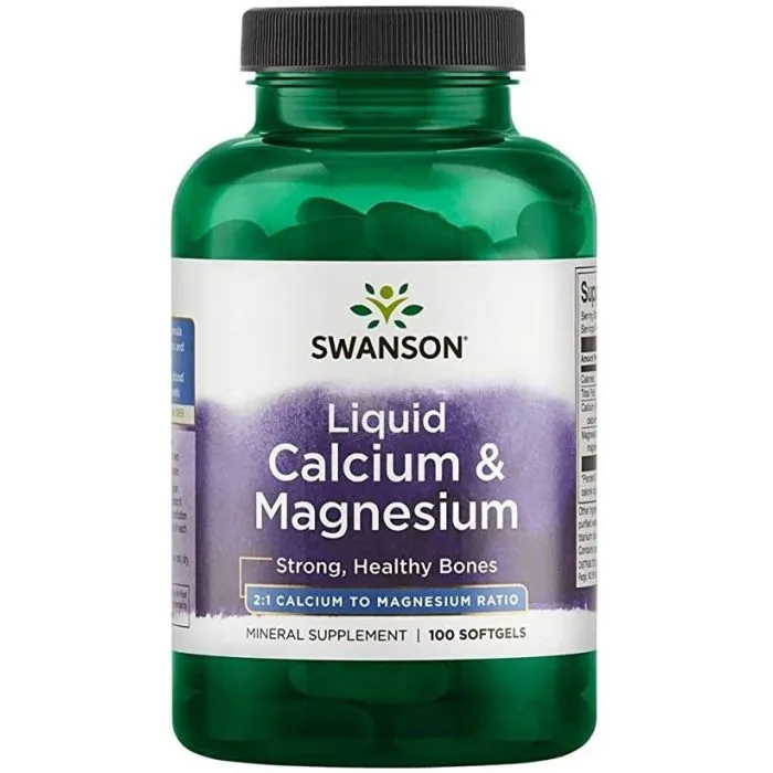 KAPSLID KALTSIUM JA MAGNEESIUM N100 - SWANSON 