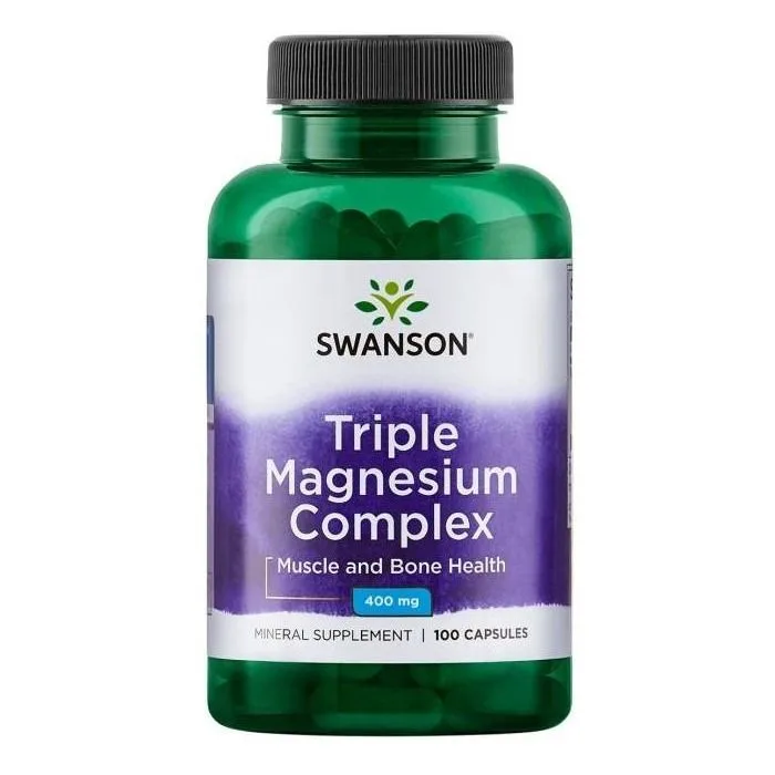 KOLMEKOMPLEKSINEN MAGNESIUMKAPSELI N100 400MG - SWANSON