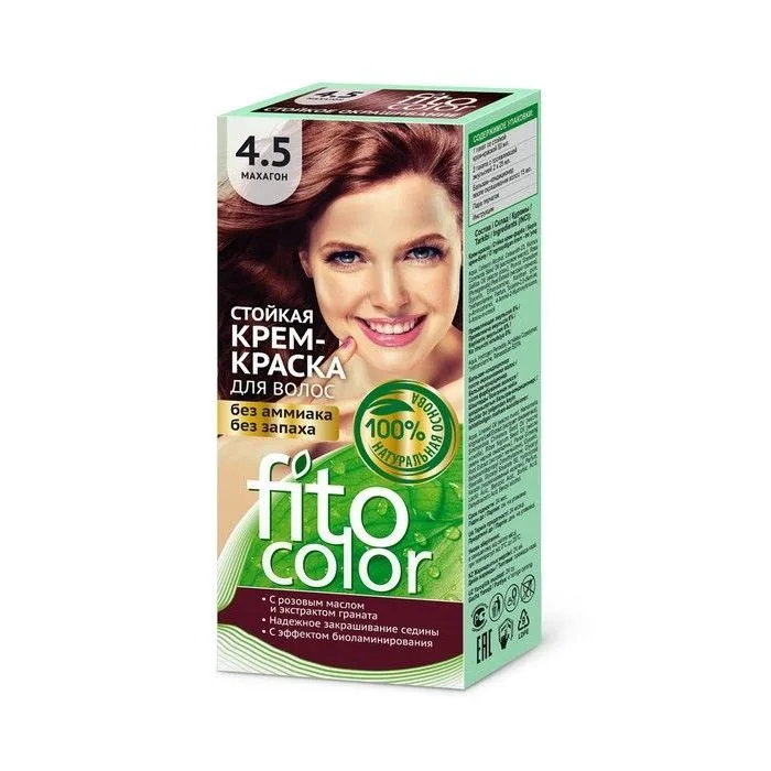 Kreemvärv juustele 4.5 Mahagon - Fitocolor 