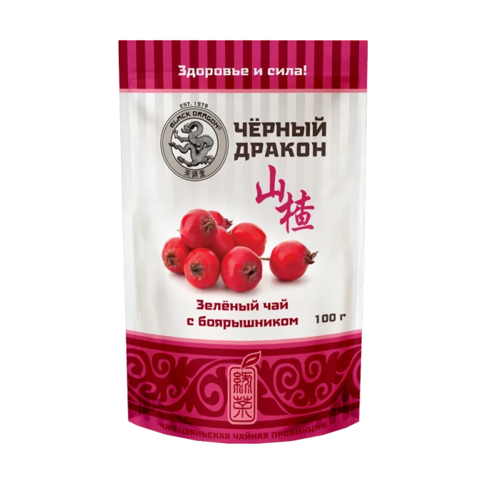 ROHELINE TEE VIIRPUUGA 100G MUST DRAGON ( bojaryshnik )(боярышник)
