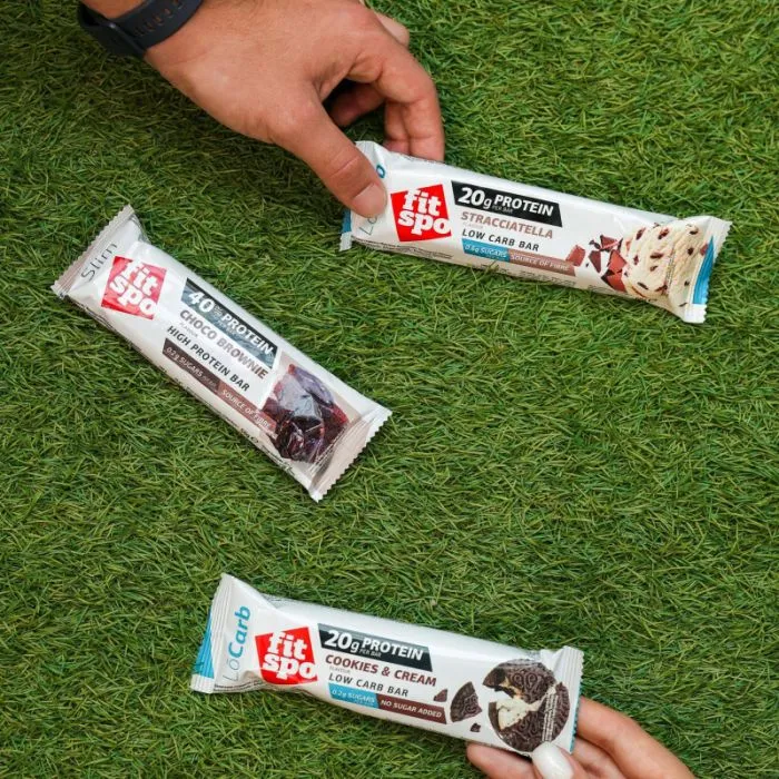 "FITSPO" LOCARB Protein bar COOKIES & CREAM 60 g