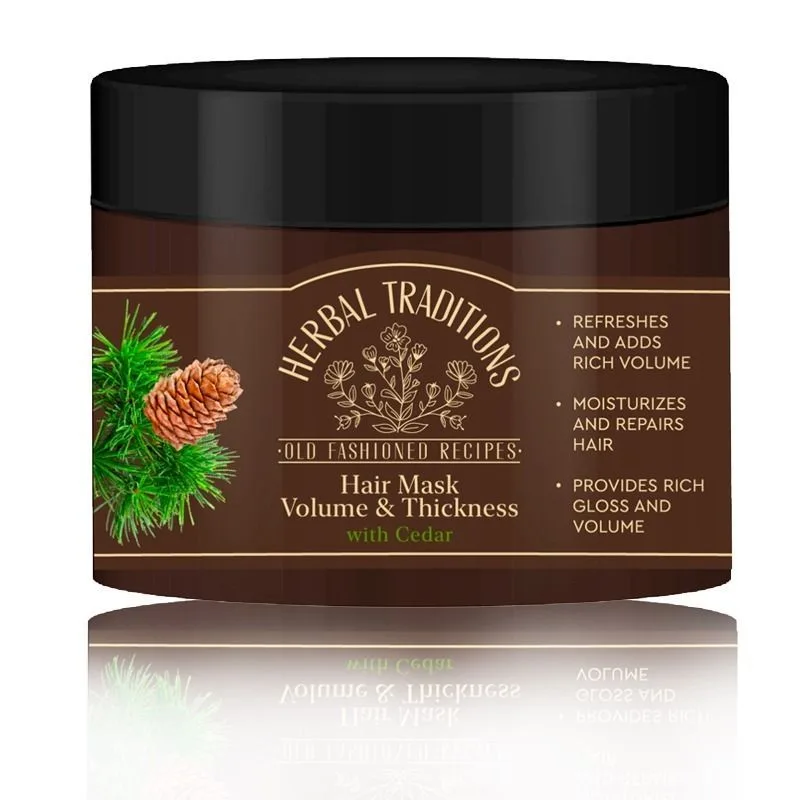 "Herbal Traditions" JUUKSEMASK SEEDRIPUUGA, VOLÜÜMI SUURENDAV JA TUGEVDAV,  300ML 
