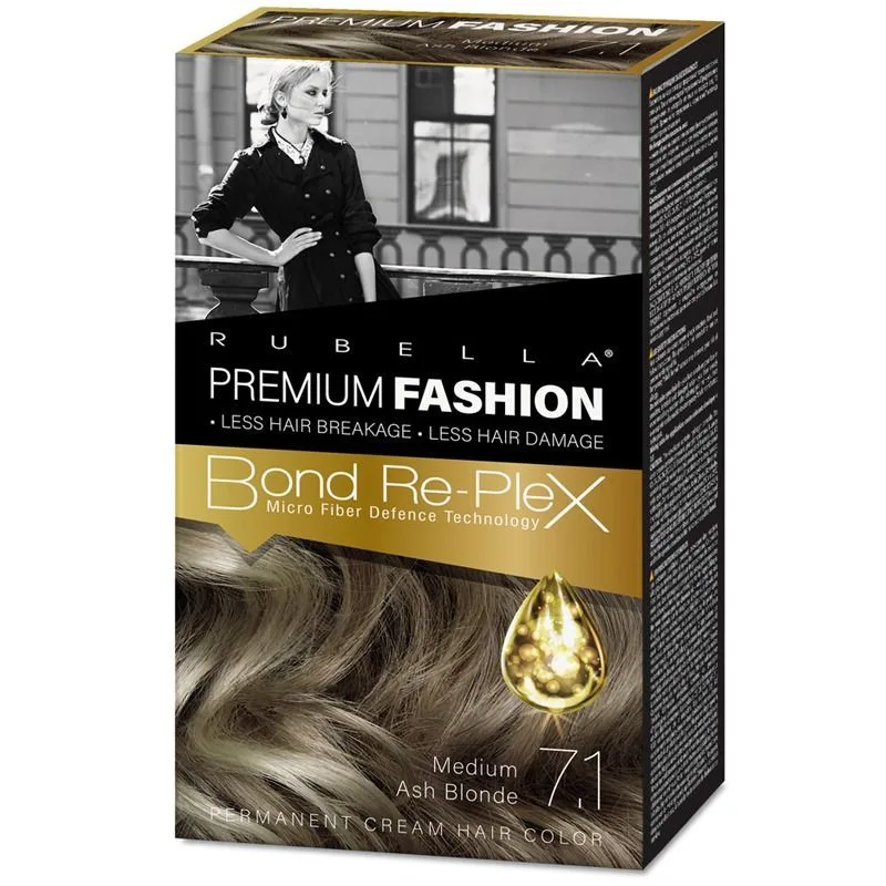 "PREMIUM FASHION COLOR" JUUKSEVÄRV "MEDIUM ASH BLONDE" 7.1 , 130 ml