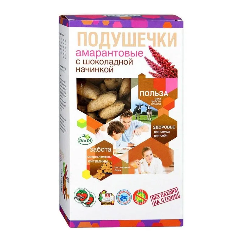 Amarandi padjakesed shokolaadi ja steviaga 250 g - Di&Di 