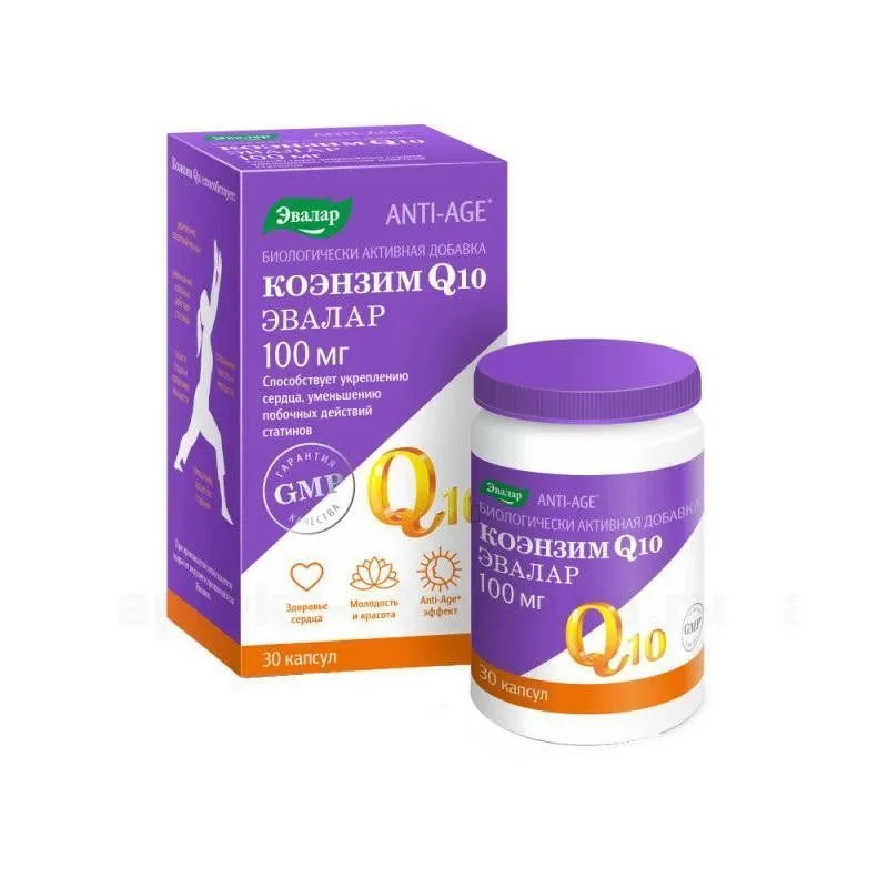 KOENSÜÜM Q10 KAPSLID 100MG N30 - EVALAR 
