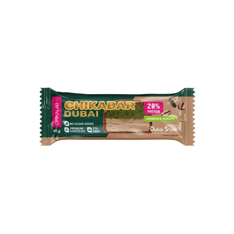 Protein Bar Chikabar Dubai Arabica & Kunafa 45 g - Chikalab