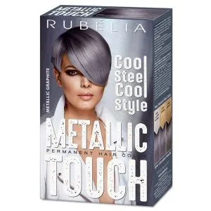 RUBELLA METALLIC TOUCH JUUKSEVÄRV METALLIC GRAPHITE, 115 ML