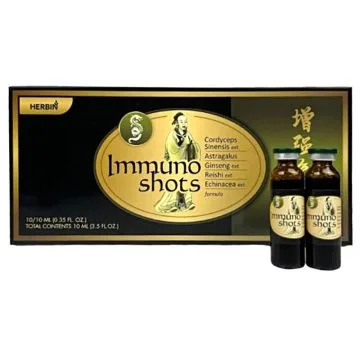 "HERBIN" IMMUNO SHOTS Toidulisand traditsiooniline hiina kompleks immuunsüsteemi jaoks, 10ml x 10