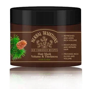 "Herbal Traditions" JUUKSEMASK SEEDRIPUUGA, VOLÜÜMI SUURENDAV JA TUGEVDAV,  300ML 