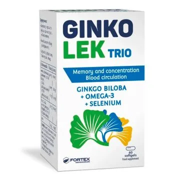 "FORTEX" GinkolekTrio kapslid N60 